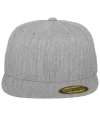F6210 6210 Flexfit Premium 210 Fitted Cap Heather Grey colour image